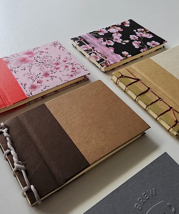 Colorful handmade notebooks by Brew Press